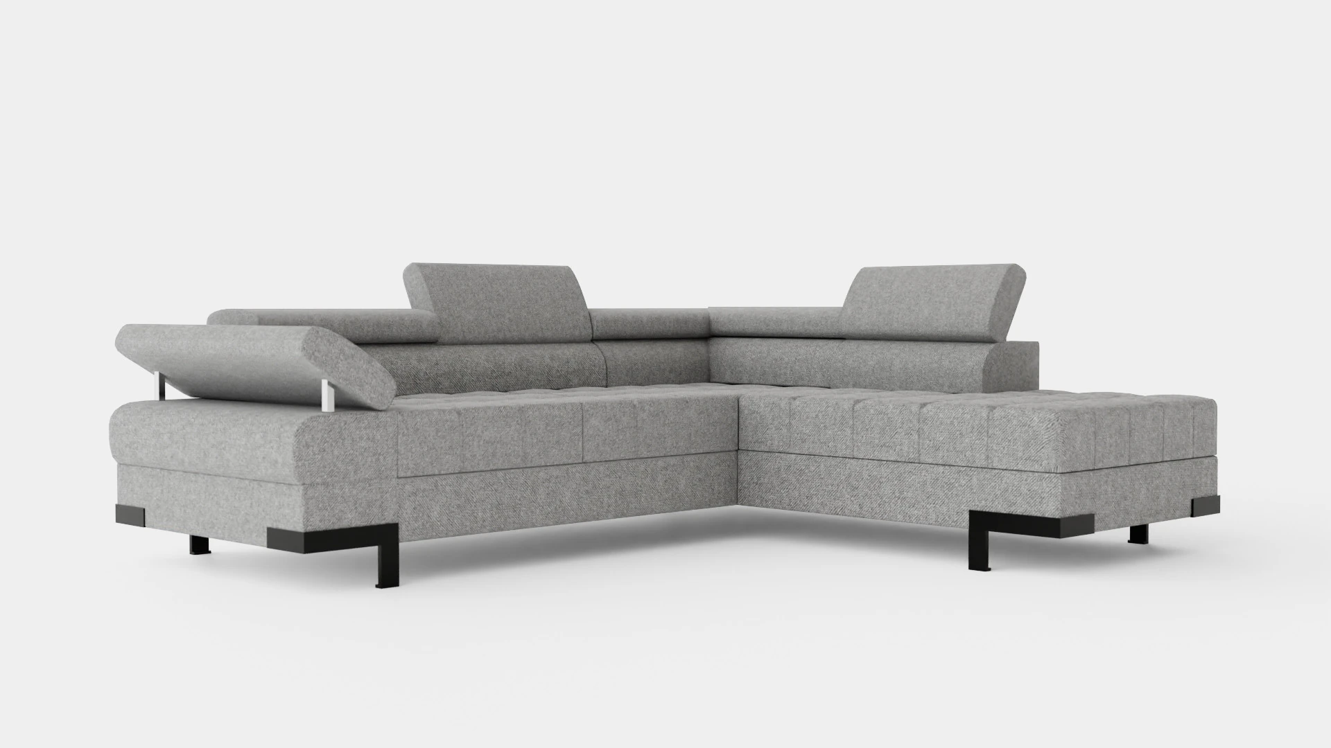 Corner Sofa Bed SELVA L Right 3D Model .c4d .max .obj .3ds .fbx .stl .blend