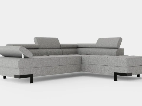 Corner Sofa Bed SELVA L Right 3D Model