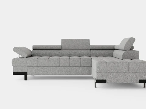 Corner Sofa Bed SELVA L Right 3D Model