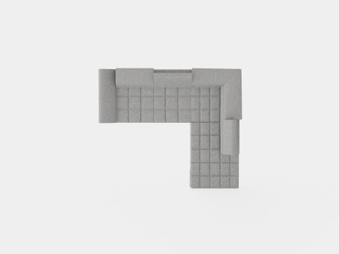 Corner Sofa Bed SELVA L Right 3D मॉडल