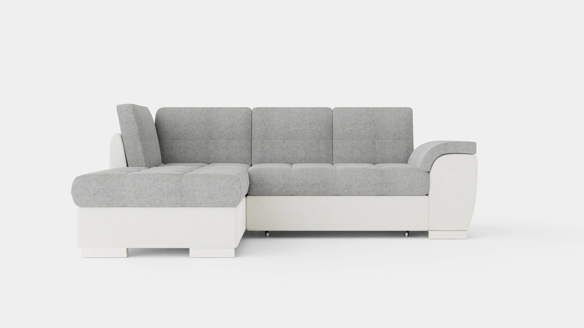 Corner Sofa Bed TOKIO Grey and White Left 3D Model .c4d .max .obj .3ds .fbx .stl .blend 