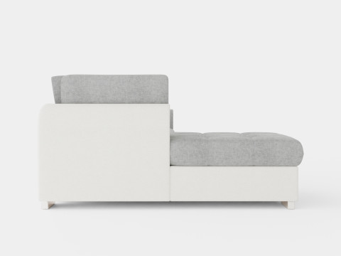 Corner Sofa Bed TOKIO Grey and White Left 3D मॉडल