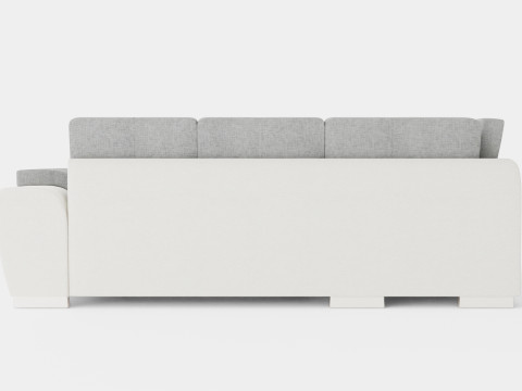 Corner Sofa Bed TOKIO Grey and White Left 3D मॉडल