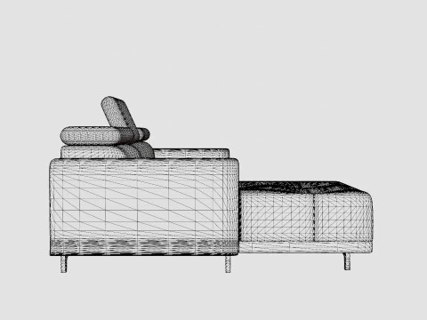 Corner Sofa VOLTA MINI Left 3D Model