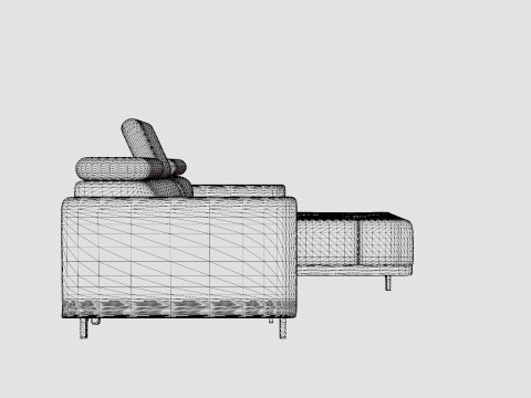 Corner Sofa VOLTA MINI Right 3D Model