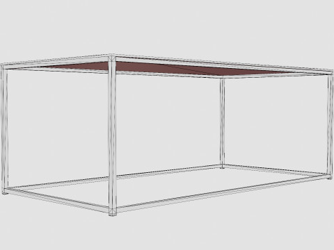 Nelly Coffee Table 120 Cm 3D Модель