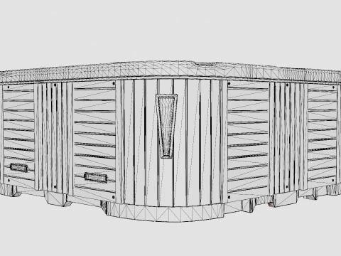 Neptunus Spa Bath 94 Jets 6 People 3D Model