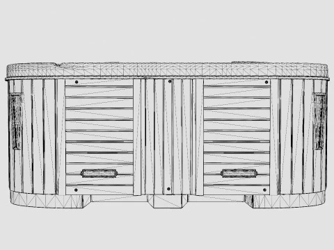 Neptunus Spa Bath 94 Jets 6 People 3D Model