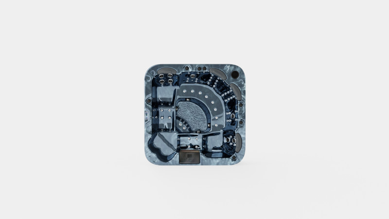 Neptunus Spa Bath 94 Jets Dark 6 People Modelo 3D .c4d .max .obj .3ds .fbx .stl .blend