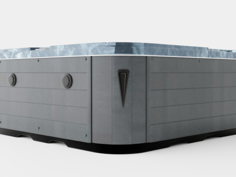 Neptunus Spa Bath 94 Jets Dark 6 People Modelo 3D