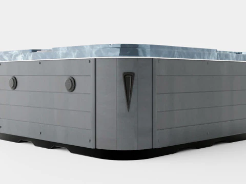Neptunus Spa Bath 94 Jets Dark 6 People 3D Model