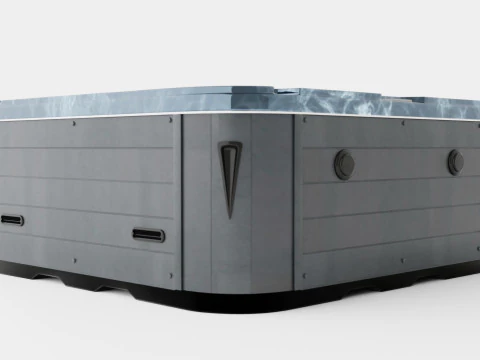 Neptunus Spa Bath 94 Jets Dark 6 People 3D Model