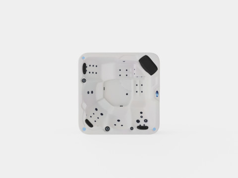 Nessus Spa 42 Jets 5 People 3D Model