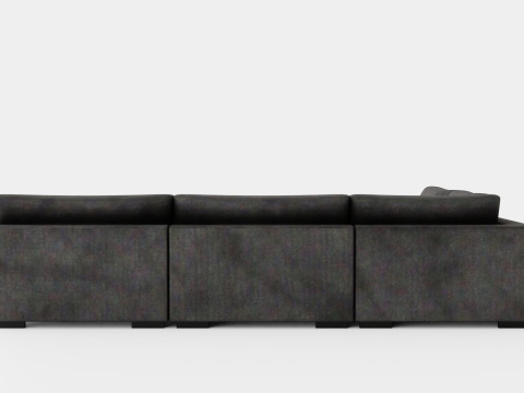 Noha Modular Corner Sofa Dark Gray Modèle 3D