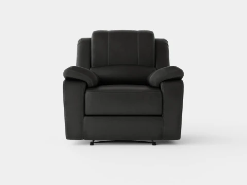 Cadeira reclin&aacute;vel Norbo preta Modelo 3D