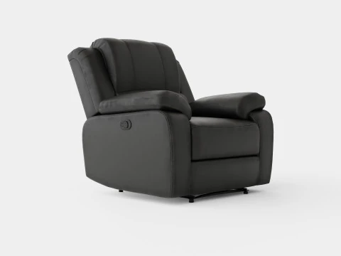 Norbo Recliner Chair Black 3D Model
