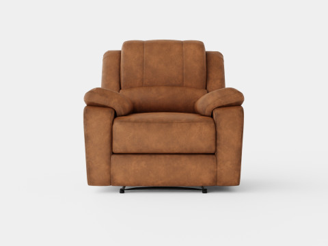 Norbo Recliner Chair Light Brown 3D Model