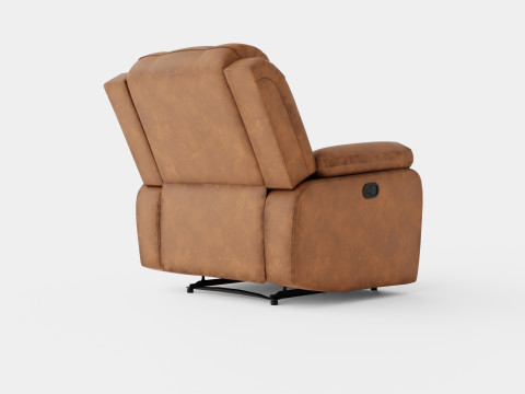 Norbo Recliner Chair Light Brown 3D Model