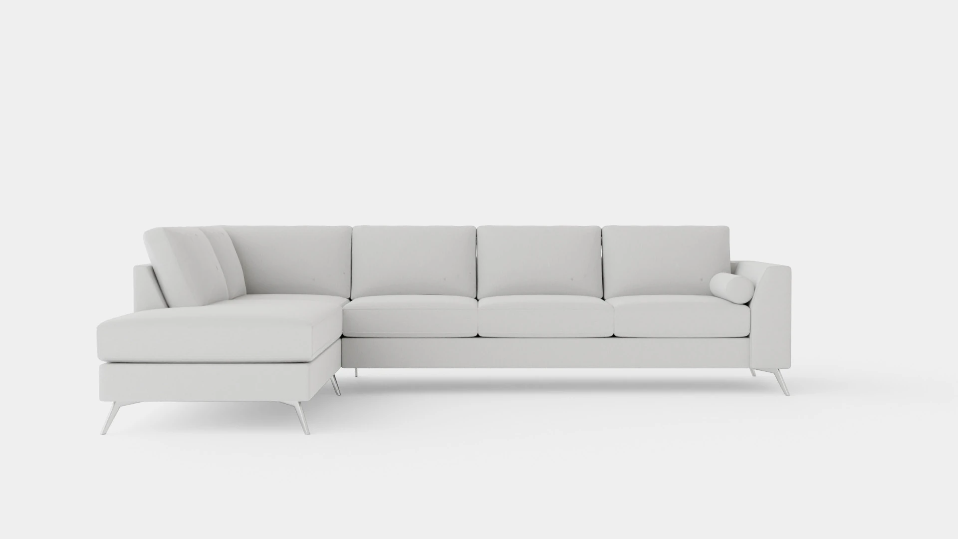 Ocean Luxury 4 Seater Sofa With Chaise Lounge Left 3D Model .c4d .max .obj .3ds .fbx .stl .blend 
