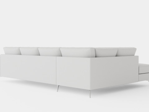 Ocean Luxury 4 Seater Sofa With Chaise Lounge Left Modèle 3D