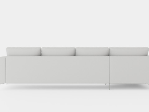 Ocean Luxury 4 Seater Sofa With Chaise Lounge Left Modèle 3D