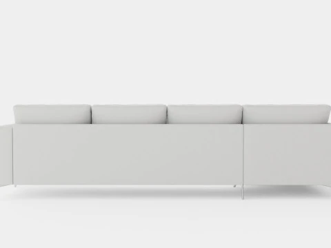 Ocean Luxury 4 Seater Sofa With Chaise Lounge Left 3D Model