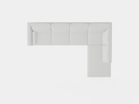 Ocean Luxury 4 Seater Sofa With Chaise Lounge Right Modello 3D