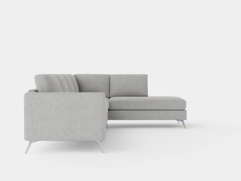 Ocean Luxury 4 Seater Sofa With Chaise Lounge Right Gray 3D Model