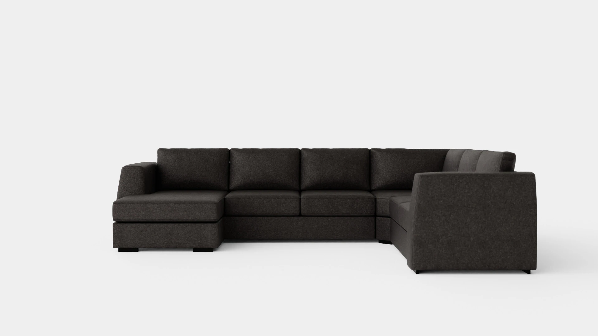 Optus Corner Sofa With Divan Reversible Dark Gray 3D Model .c4d .max .obj .3ds .fbx .stl .blend