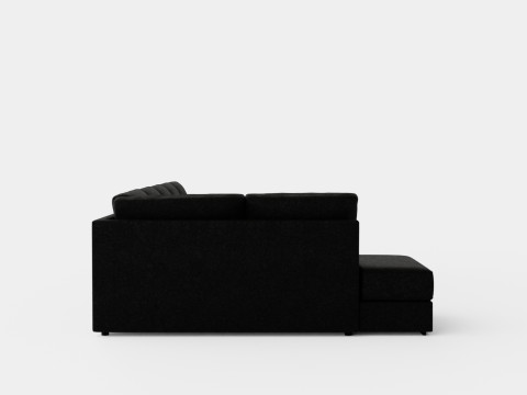 Optus U Sofa Large With Couch Black Modelo 3D