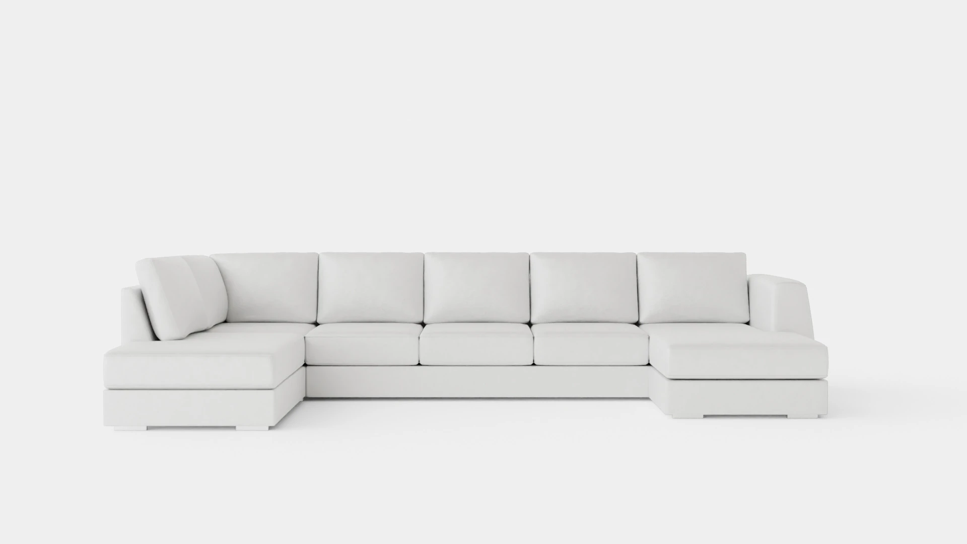 Optus U Sofa Large With Divanhoger Dark Grey 3D Model .c4d .max .obj .3ds .fbx .stl .blend
