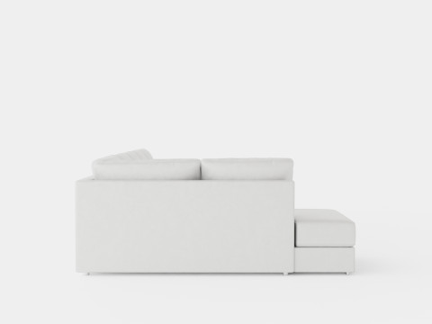 Optus U Sofa Large With Divanhoger Dark Grey Modelo 3D