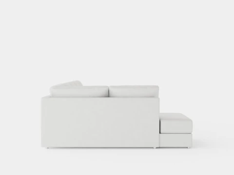Optus U Sofa Large With Divanhoger Dark Grey 3D Model
