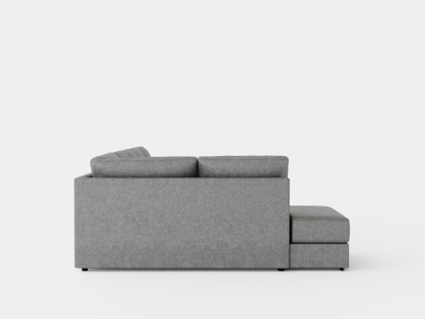 Optus U Sofa Large With Divanhoger Light Gray Model 3D