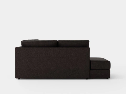 Optus U Sofa With Divan Right Dark Gray 3D Model