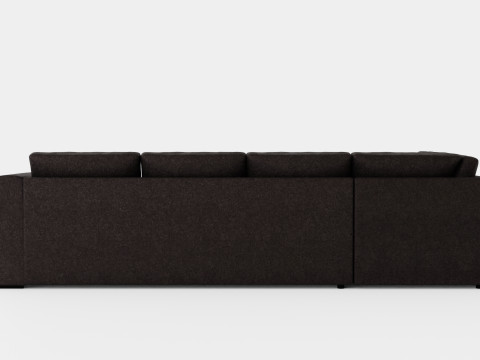 Optus U Sofa With Divan Right Dark Gray Modelo 3D