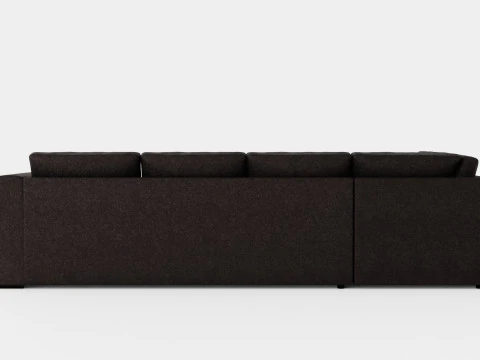 Optus U Sofa With Divan Right Dark Gray 3D Model