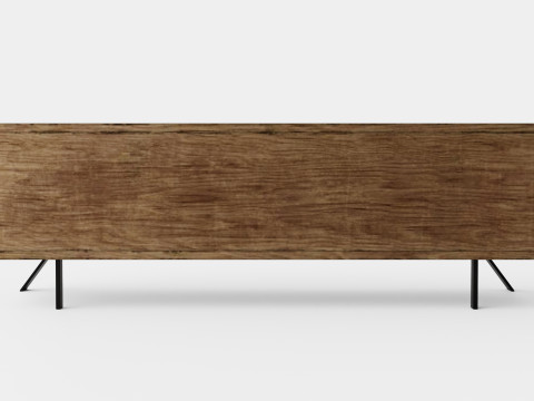 Palma TV Bench Walnut 3Dモデル