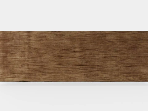 Palma TV Bench Walnut 3D Model