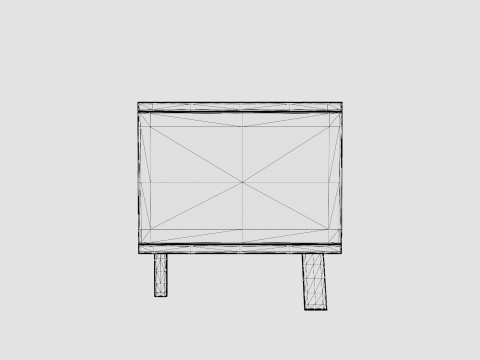 Palma TV Bench Walnut 3Dモデル