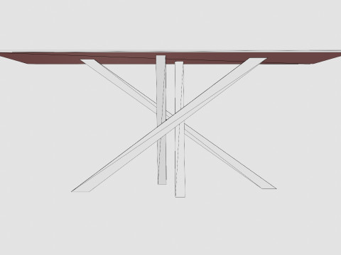 Penny Dining Table Model 3D