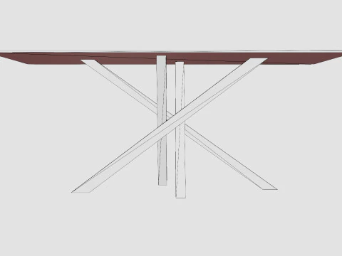 Penny Dining Table 3D Model