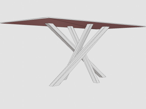 Penny Dining Table Model 3D