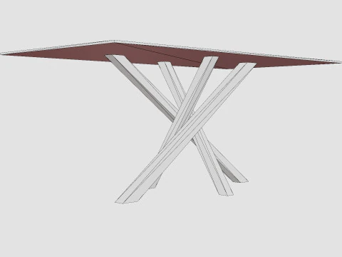 Penny Dining Table 3D Model
