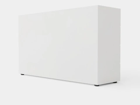 Pepe Agency 8 Boxes White 3D Model