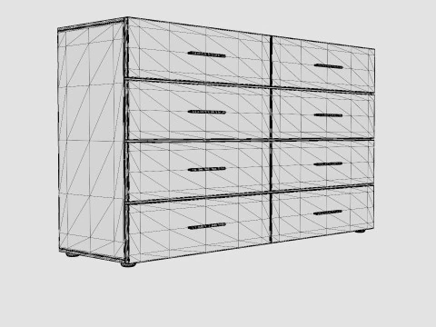 Pepe Agency 8 Boxes White 3D Model