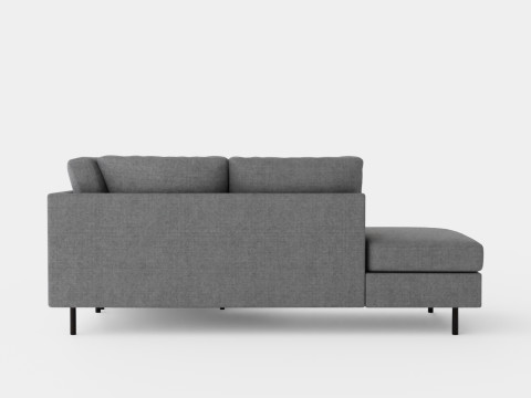 Peppe 3 Seater Sofa With Chaise Lounge Left Light Gray 3D Model