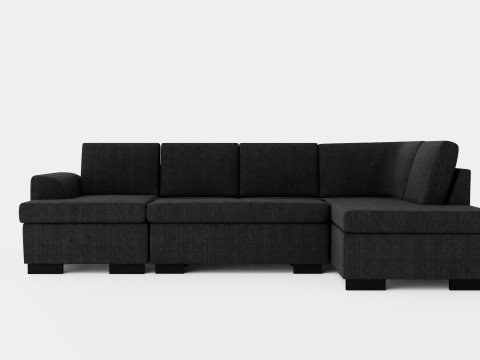 Porto Sofa With Divan Right 3D Модель