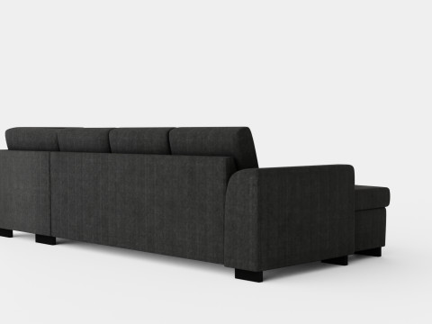 Porto Sofa With Divan Right 3D Модель