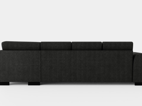 Porto Sofa With Divan Right 3D Модель